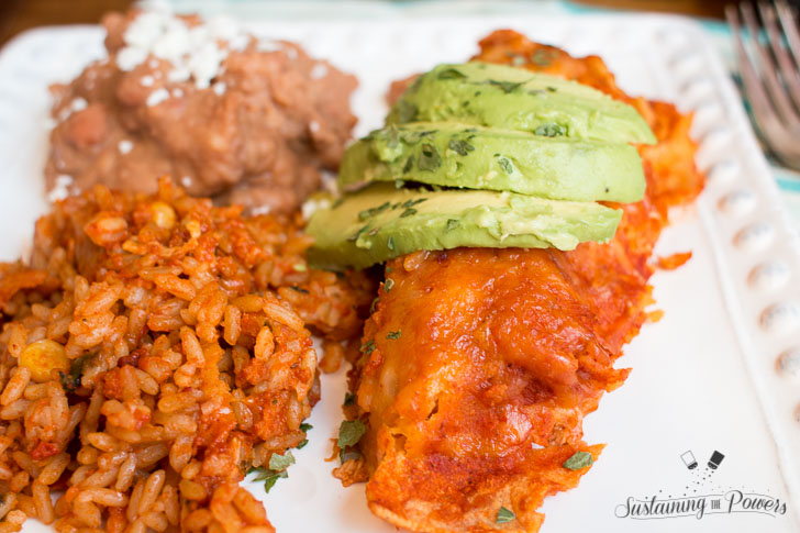 Nothing beats homemade enchiladas! Slow Cooker Red Chicken Enchiladas