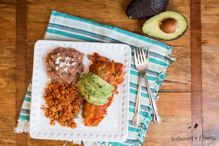 Nothing beats homemade enchiladas! Slow Cooker Red Chicken Enchiladas