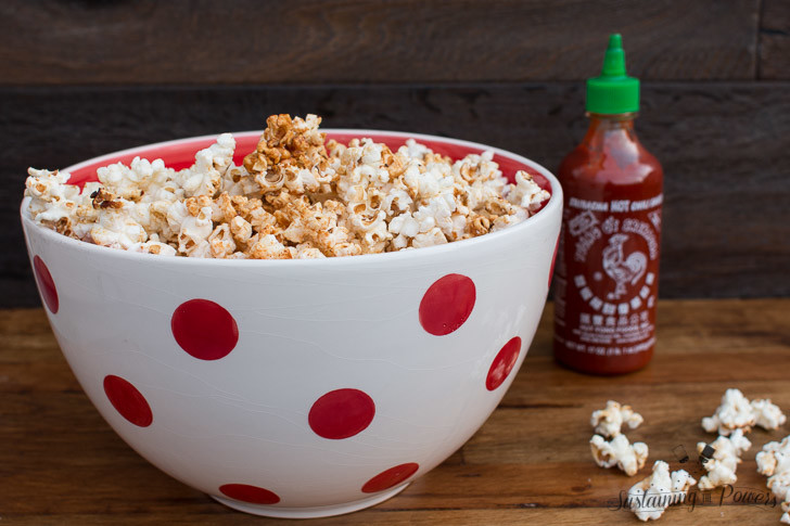 This Sriracha Kettle Corn is like crack! I can't stop shoveling it into my face!