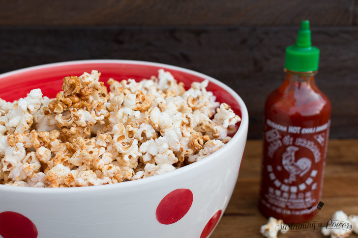 This Sriracha Kettle Corn is like crack! I can't stop shoveling it into my face!