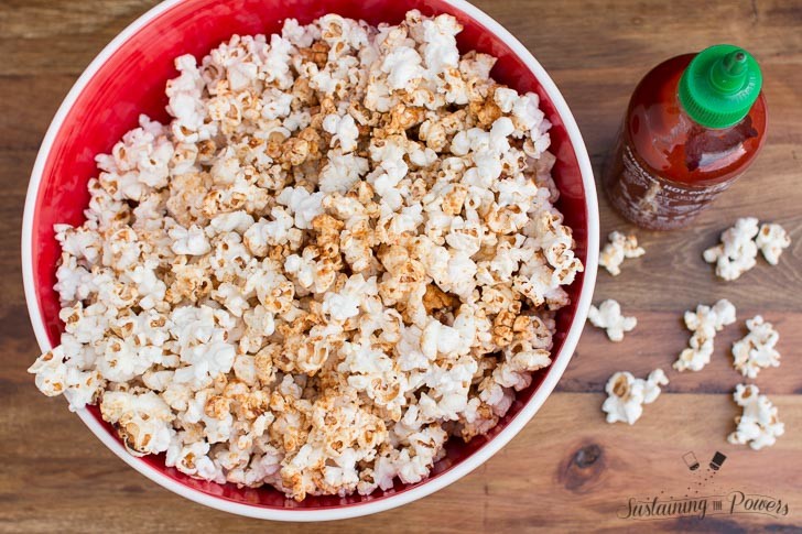 This Sriracha Kettle Corn is like crack! I can't stop shoveling it into my face!