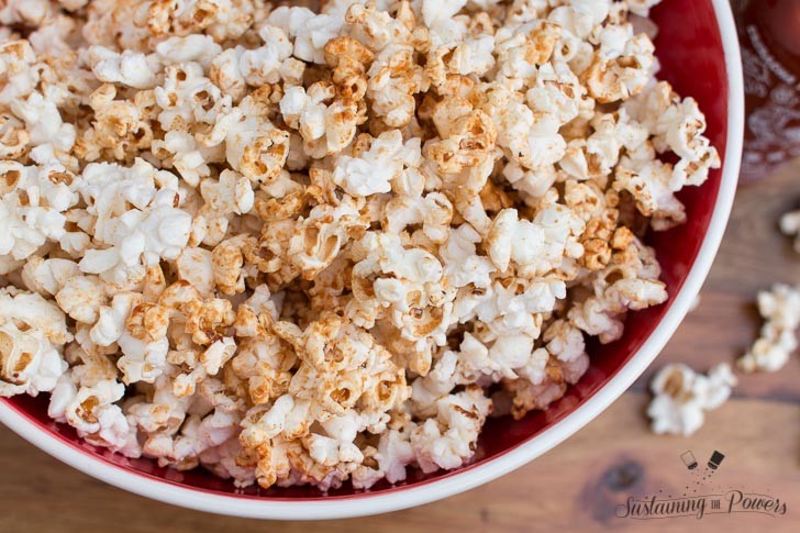 This Sriracha Kettle Corn is like crack! I can't stop shoveling it into my face!