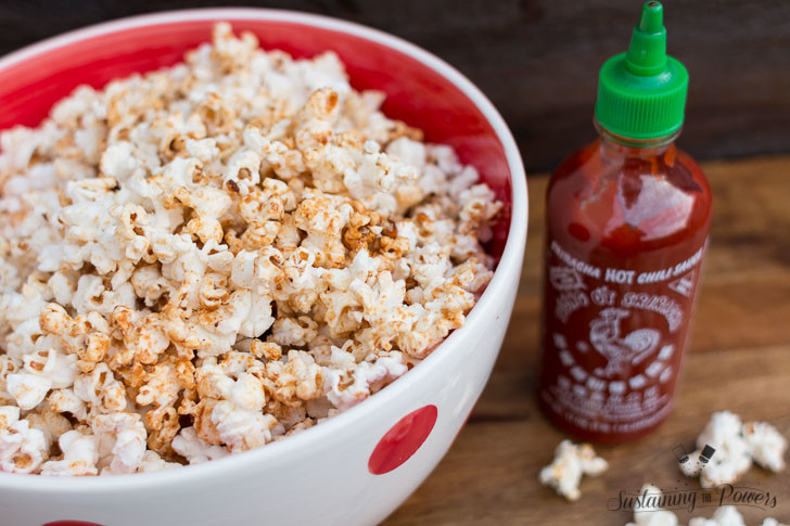 This Sriracha Kettle Corn is like crack! I can't stop shoveling it into my face!