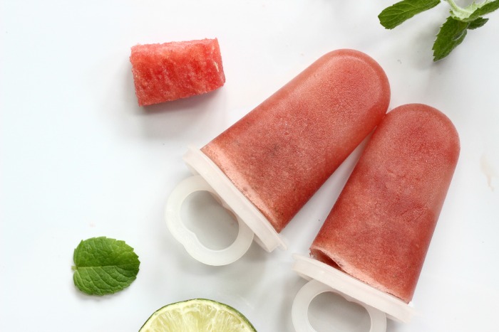 watermelon mint popsicles - According to Laura Jean