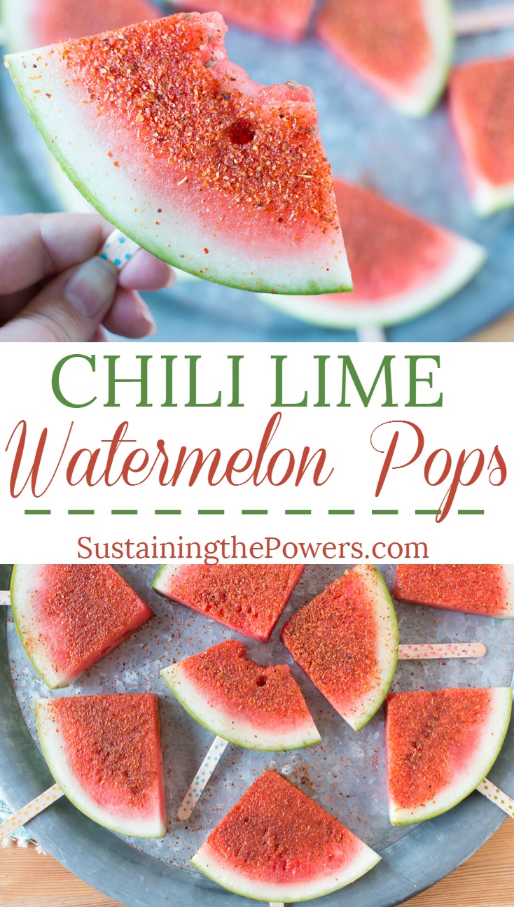 How to Make Chili Lime Watermelon Pops | These are seriously my favorite afternoon snack. You've got so many flavor profiles going on - sweet, salty, spicy, sour, and juicy watermelon. Plus it only takes about 5 minutes to put a whole pretty tray of these watermelon pops together! Click through to grab the recipe!