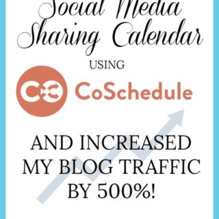 How I Set Up My Social Media Sharing Calendar Using CoSchedule //Blogging Tech Tips