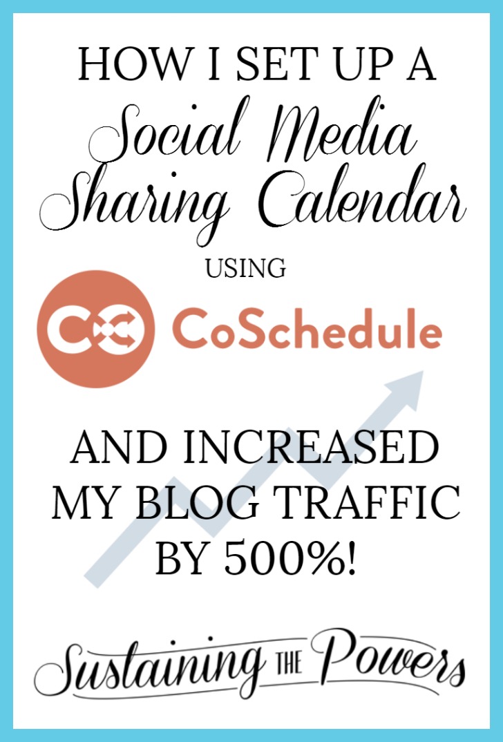 How I Set Up My Social Media Sharing Calendar Using CoSchedule