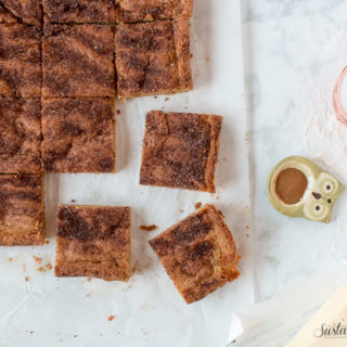 Pumpkin Spice Snickerdoodle Cookie Bars