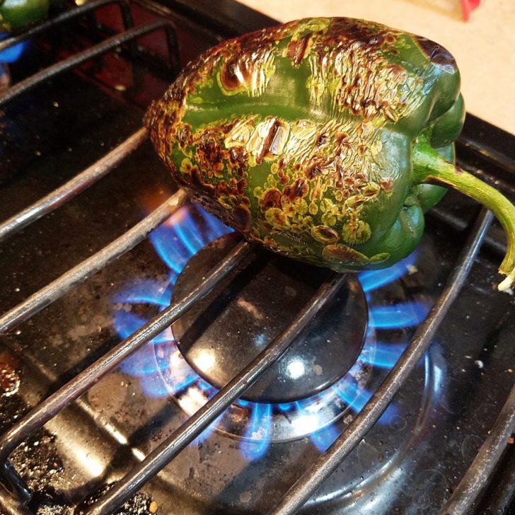 How to Make Low-Carb Chile Rellenos | Chile Rellenos are the Traditional Mexican stuffed pepper. These are filled with meunster cheese and shredded beef. Quick to make and naturally gluten-free, these keto-friendly stuffed poblanos are sure to be a hit! Click through to get the recipe! 