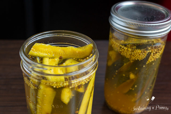 These Sugar-free Bread and Butter Zucchini Fridge Pickles are a quick and easy, sweet and tangy, zucchini pickle made in the fridge!