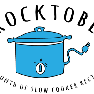 A drawing of a crockpot with the words crocktober - a month of slow cooker recipes